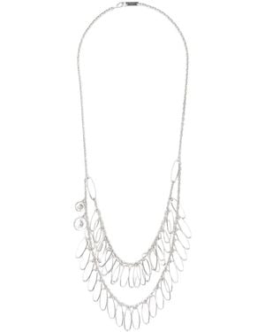 Isabel Marant Layered Pendant Necklace - White