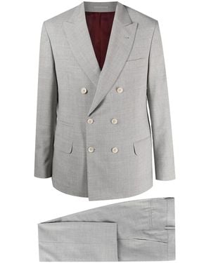 Brunello Cucinelli Double-Breasted Two-Piece Suit - Grey