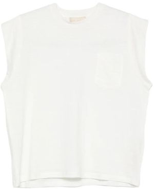 Momoní Camiseta Con Bolsillo En El Pecho - Blanco