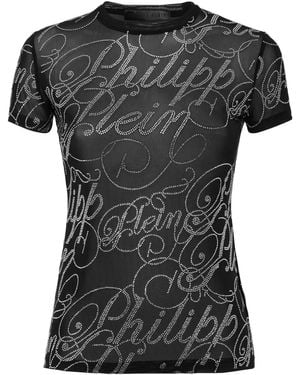 Philipp Plein Sexy Pure Signature T-Shirt - Black