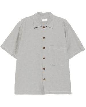 Universal Works Short-Sleeved Chest-Pocket Shirt - Grey