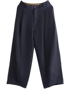 Uma Wang Paw Pleated-Front Trousers - Blue