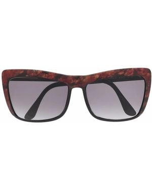 Linda Farrow Occhiali Da Sole Cat-Eye Con Effetto Tartarugato - Marrone