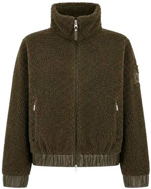 Parajumpers Fleece-Texture High-Neck Jacket - Green