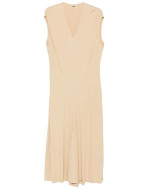 TOTEME V-Neck Jersey Dress - White