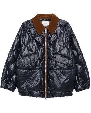Dorothee Schumacher Quilted Puffer Jacket - Blue