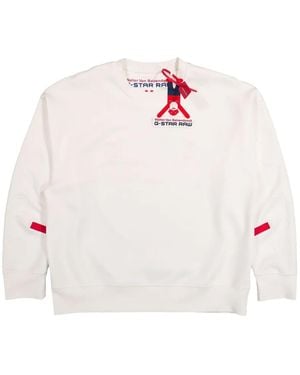 Walter Van Beirendonck X G-Star Sweat Raw - Blanc