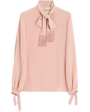 Valentino Garavani Crepe De Chine Shirt - Pink