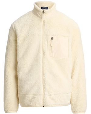 Polo Ralph Lauren Full-Zip Mockneck Sweatshirt - Natural