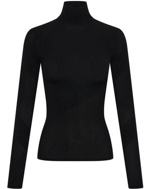 Dion Lee Top Helix Con Detalle De Malla - Negro