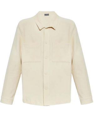 Hanro Long-Sleeve Corduroy Shirt - White