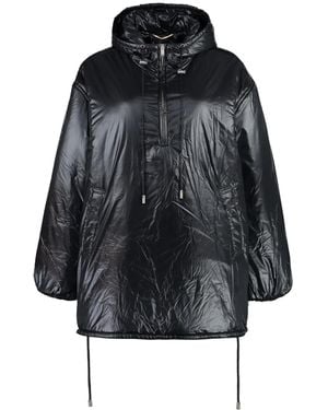 Saint Laurent Cassandre Padded Hooded Jacket - Black