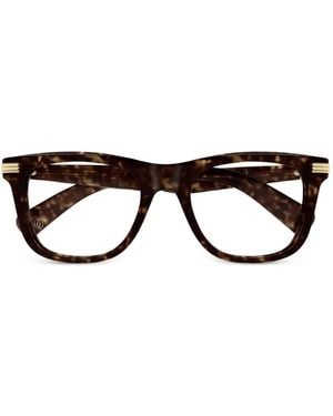 Cartier Gafas con montura cuadrada - Marrón
