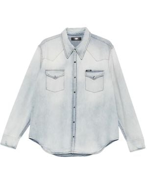 Amiri Western-Style Denim Shirt - White