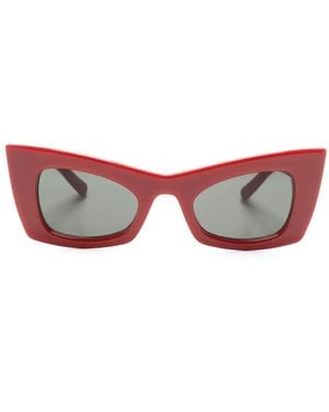 Saint Laurent Occhiali Da Sole Cat-Eye - Rosso