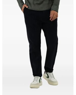 Cruna Mitte Corduroy Drawstring Pants - Black