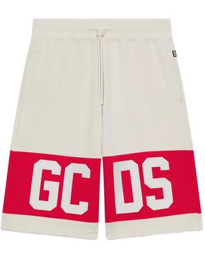 Gcds Logo-Print Shorts - Red