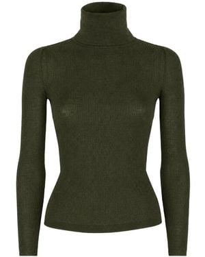 Raquel Diniz Iva Ribbed-Knit Top - Green