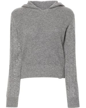 Victoria Beckham Maglione Con Cappuccio - Grigio