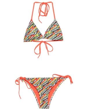Martine Rose Printed Bikini - White