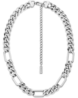 DIESEL チェーンリンク ネックレス - ホワイト