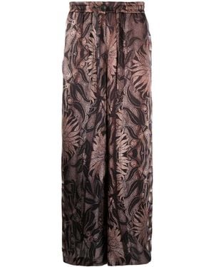 Pierre Louis Mascia Kamut Silk Trousers - Brown