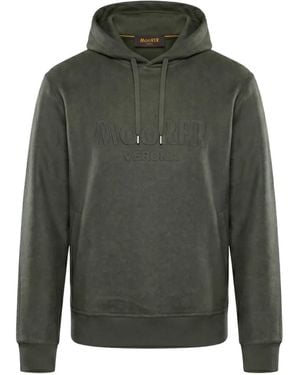 Moorer Sudadera Malcom Con Capucha Y Logo - Verde