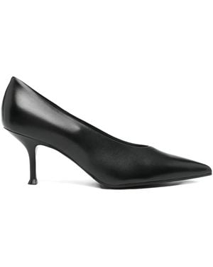 Lella Baldi 75mm Leather Pumps - ブラック