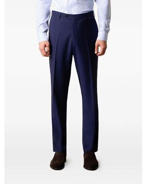 Brooks Brothers Wool Tailored Trousers - Blue
