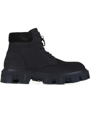 Moncler Suede Chunky-Sole Boots - Black
