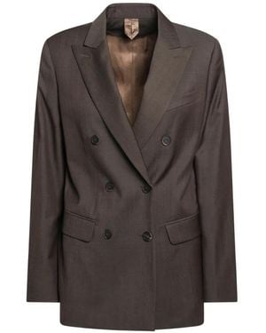 Max Mara Double-Breasted Blazer - Brown