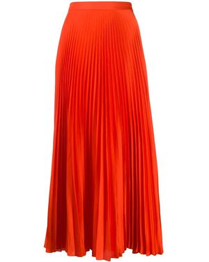Stella McCartney Alpha Pleated Midi-Skirt - Red
