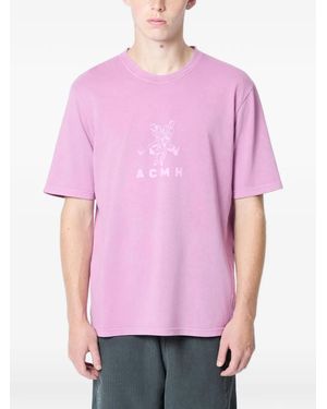 ACHM T-Shirt À Logo - Rose