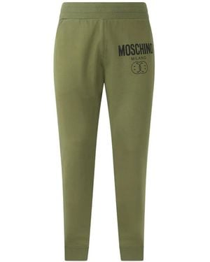 Moschino Logo-Print Track Trousers - Green