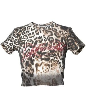 Ksubi X Mowalola Leopard Print T-Shirt - White
