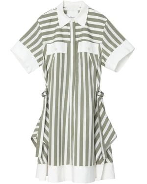 3.1 Phillip Lim Striped Shirt Dress - Wit