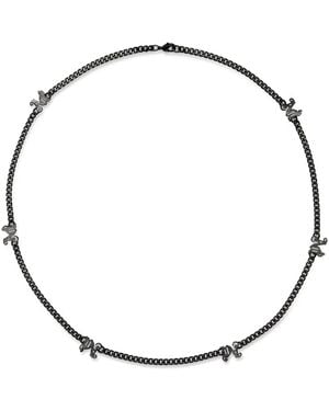 Palm Angels Collana A Catena Monogram - Metallizzato
