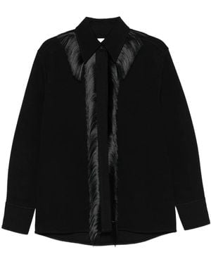 Jil Sander Fringed Jacket - Black
