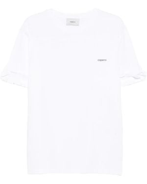 Coperni Ruffle-Sleeve T-Shirt - White