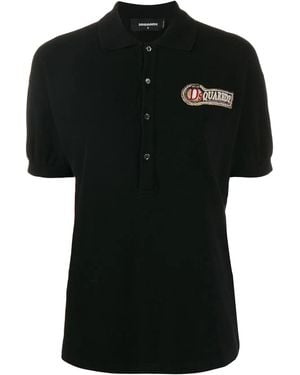 DSquared² Logo Polo Shirt - Black