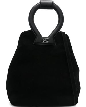 LUAR Brooke Round-Handle Tote Bag - Black