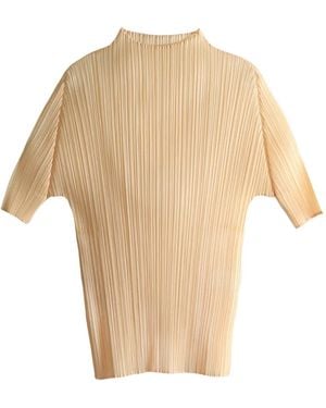 Pleats Please Issey Miyake Lucid Pleats High-neck Top - ホワイト