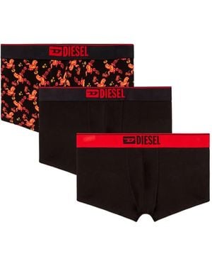DIESEL Waistband Boxers Set - Red