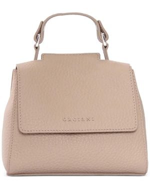 Orciani Mini Sveva Soft Leather Tote Bag - Natural
