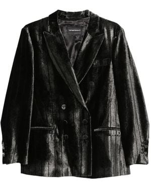 Emporio Armani ダブルジャケット - ブラック