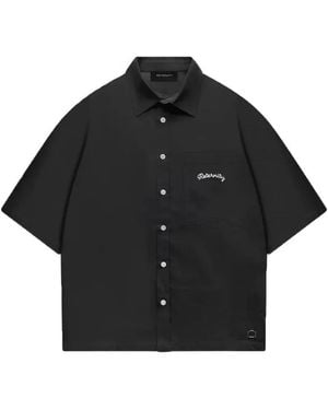 RETERNITY Le Progres Hemd Mit Logo-Print - Schwarz