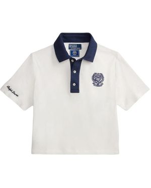 Polo Ralph Lauren X Wimbledon Collection Embroidered-Crest Polo Shirt - White
