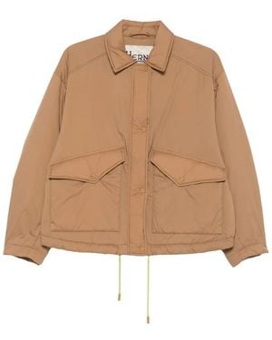 Herno Flap-Pocket Padded Jacket - Natural