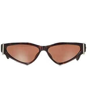 McQueen Cat-Eye-Sonnenbrille Mit T-Steg - Braun