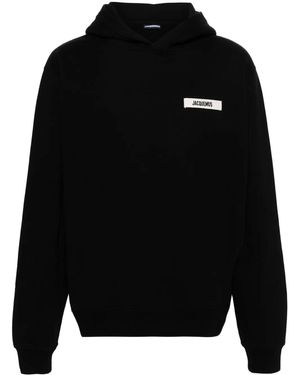 Jacquemus Les Classiquesコレクション ブラック Le Hoodie Gros Grain フーディ